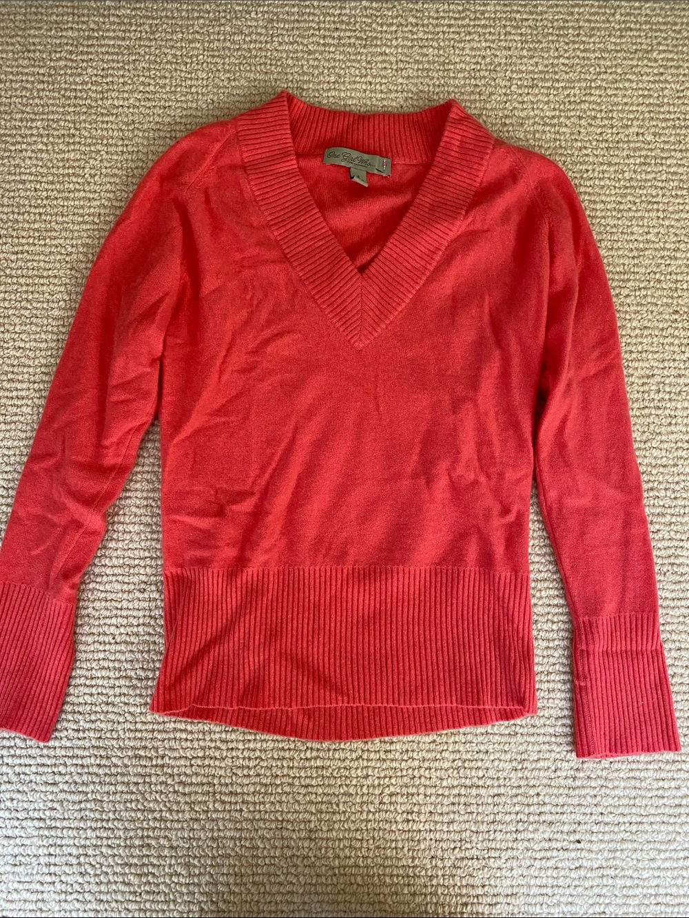 One girl who cashmere sweater